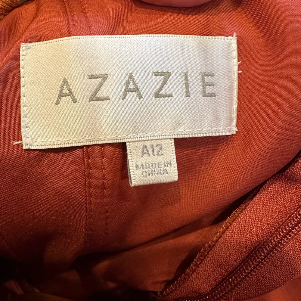 Azazie Rust Maxi Dress - Picture 5 of 9